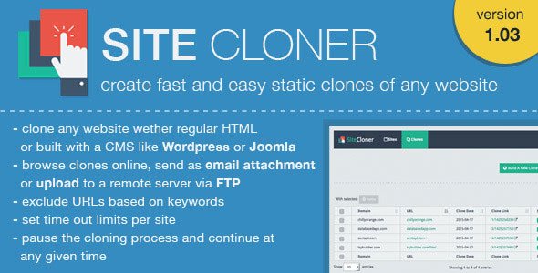 SiteCloner Make Clones of any website