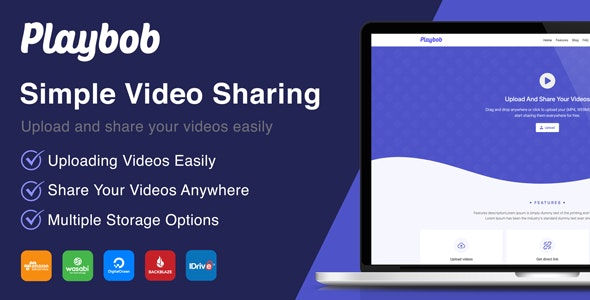 Playbob Simple Video Sharing Script