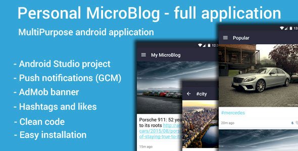 Personal MicroBlog Full Applications