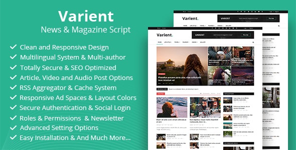 Varient News And Magazine Script