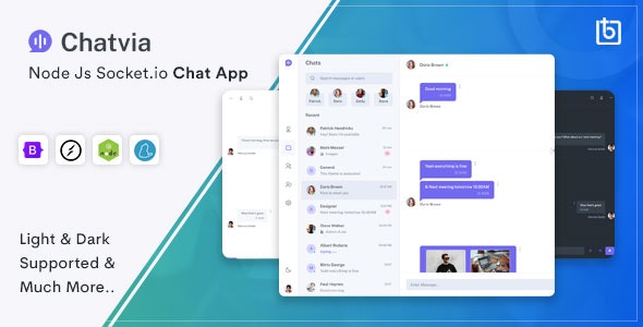Chatvia v2.2.0 Nodejs Socket Chat App