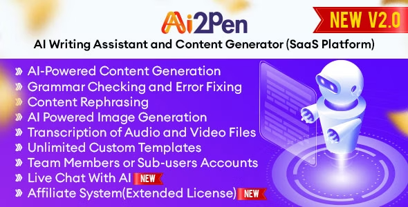 Ai2Pen v2.7 AI Content Generator