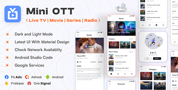Mini OTT v1.0 Live TV Streaming Movie Radio