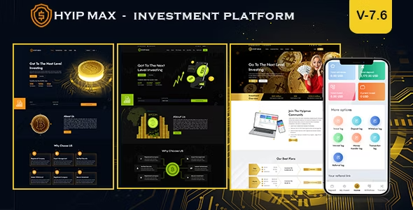 HYIP MAX v7.6 High Yield Investment Platform