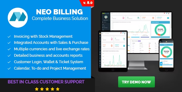 Neo Billing v8.0 Accounting Invoicing And CRM