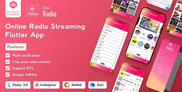Radio Online v1.0.6 Flutter Full App