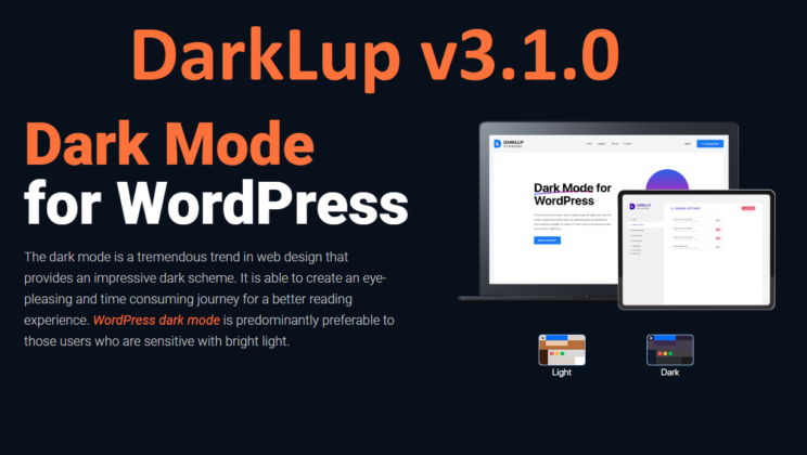 DarkLup v3.1.0 Best WordPress Dark Mode Plugin