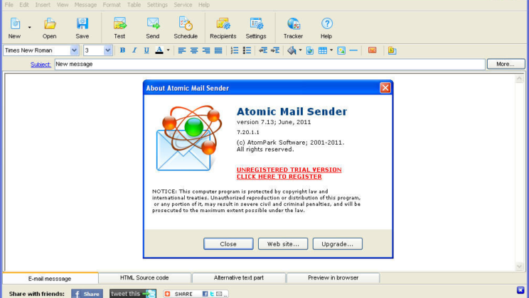Atomic Mail Sender 9.4 Pro