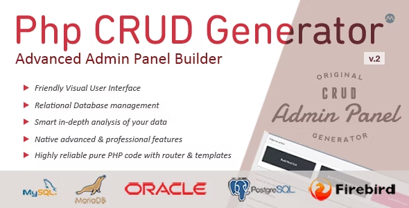 PHP CRUD Generator v2.3.1