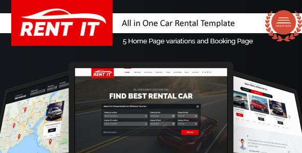 Rentit – Multipurpose Vehicle Car Rental WordPress Theme