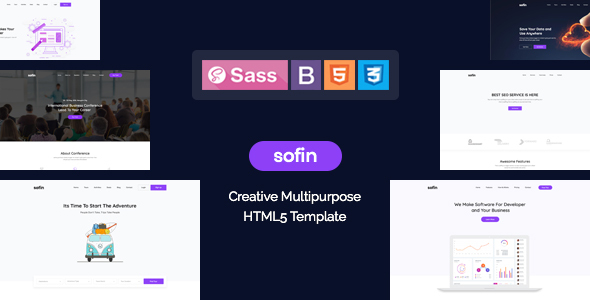 Sofin – Creative Multipurpose HTML Template