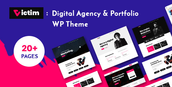 Victim – Digital Agency & Portfolio WordPress Theme