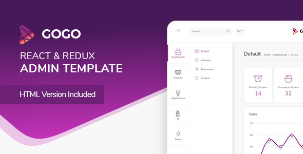 Gogo – React Admin Template