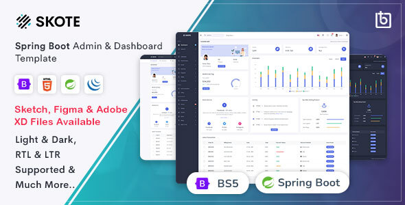 Skote – Spring Boot Admin & Dashboard Template