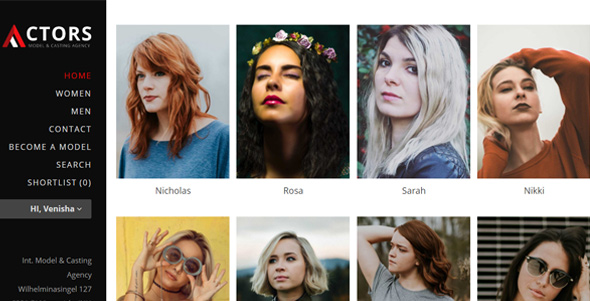 Actors – Model Agencies WordPress CMS Theme