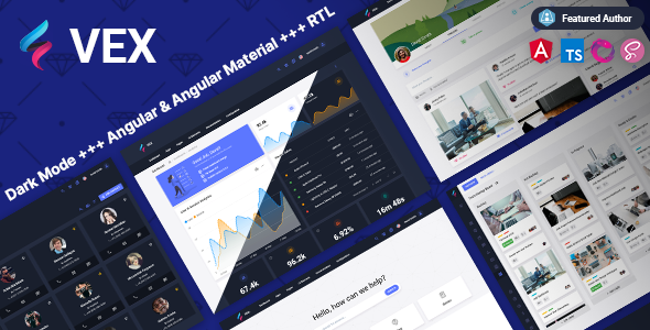 Vex – Angular 17+ Material Design Admin Template