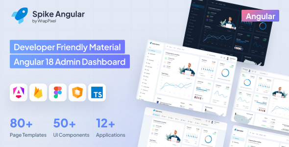 Spike – Angular 18 Admin Dashboard Template