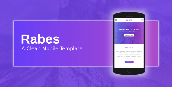 Rabes – A Clean Mobile Template