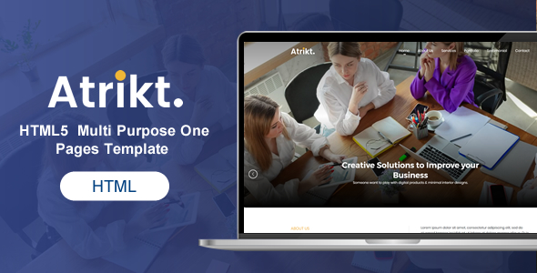 Atrikt | Bootstrap 4 HTML 5 Multi Purpose One/Multi Pages Template