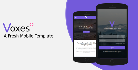 Voxes – A Fresh Mobile Template