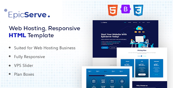 EpicServ – Web Hosting HTML Template