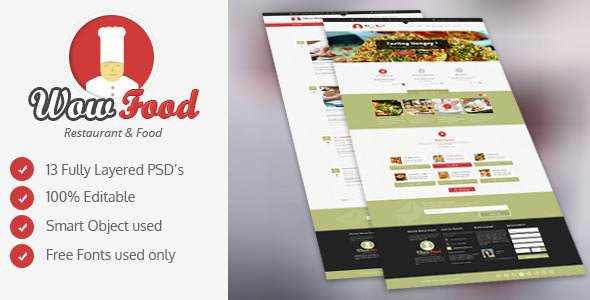 WOW Food PSD