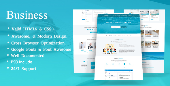 BBusiness – Onepage Business Landing Page Template