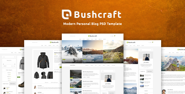 Bushcraft – Personal Blog Template