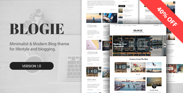 Blogie – Minimalist WordPress Blog theme