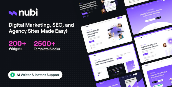 Nubi – Digital Marketing & SEO WordPress Theme