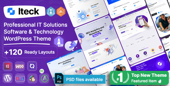 Iteck – Software & Technology Elementor WordPress Theme