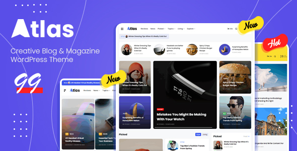 Atlas – Creative Blog & News WordPress Theme