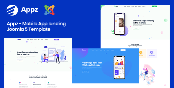 Appz – Joomla 5 Mobile App landing Template