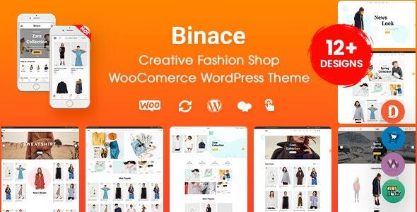 Binace – Fashion Shop WooCommerce WordPress Theme (Mobile Layout Ready)