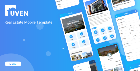 Uven – Real Estate Mobile Template