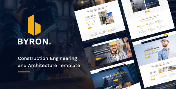 Byron – Creative Construction Engineering and Architecture PSD Template