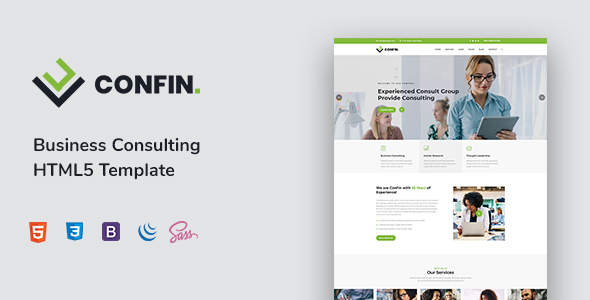 Confin – Consulting Finance Business Template