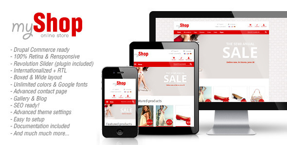 myShop – Responsive Drupal Commerce Theme