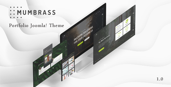 Mumbrass – Full Screen Personal Portfolio Joomla! Template