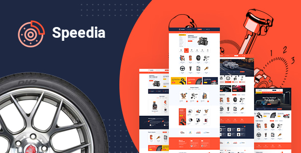 Speedia – AutoParts & Accessories PSD Template