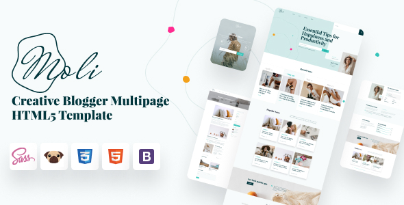 Moli – Personal Blog HTML 5 Template