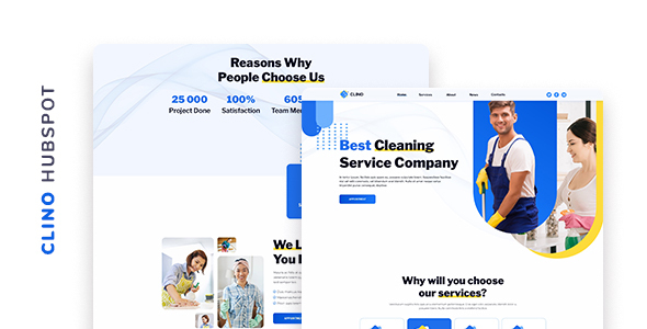 Clino – Cleaning Company HubSpot Theme