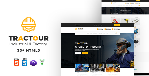 Tractour – Industrial/ Manufacturing HTML5 Template