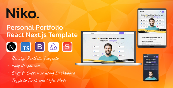 Niko – Personal Portfolio React Next.js Template