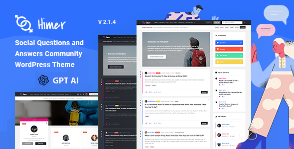 Himer – Social Questions and Answers WordPress Theme