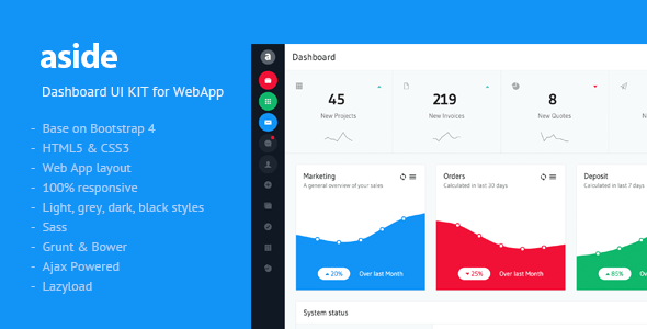 aside – Dashboard UI KIT