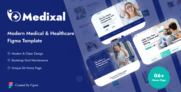 Medixal – Modern Medical & Healthcare Figma Template