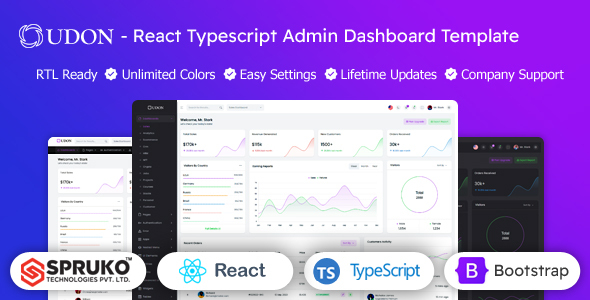 Udon – React Typescript Dashboard Template