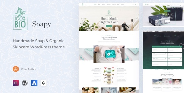 Soapy – Handmade & Organic Skincare WordPress