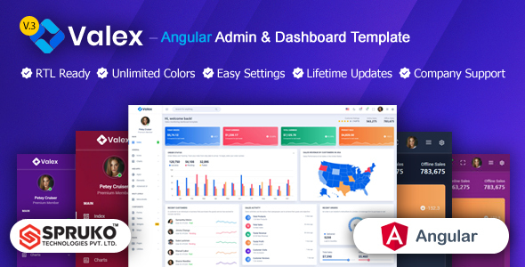 Valex – Angular Admin Template